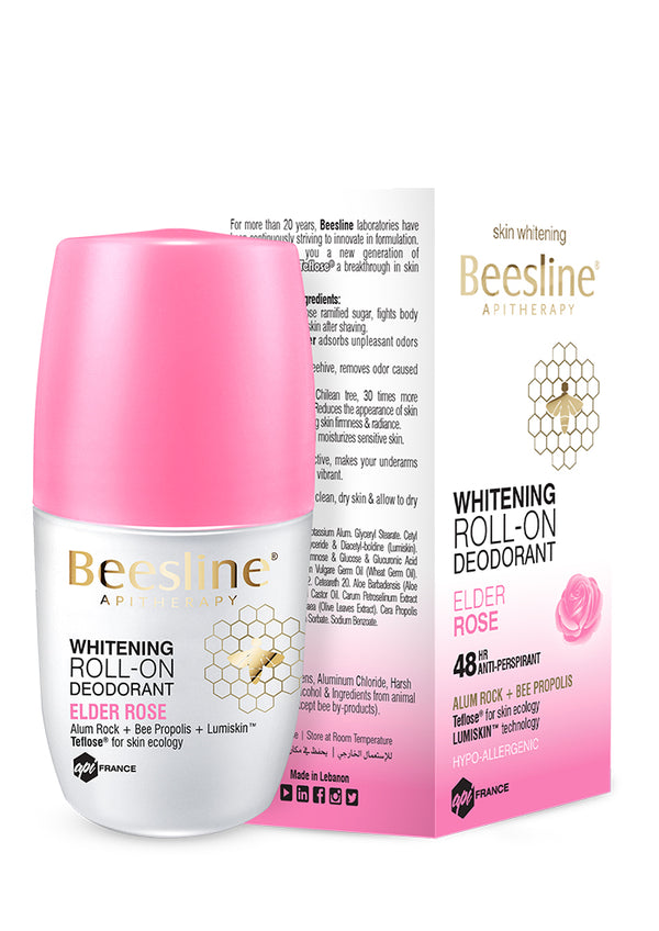 Beesline Roll On Whitening Elder Rose Deodorant 50 ml (Buy 1 Get 1)