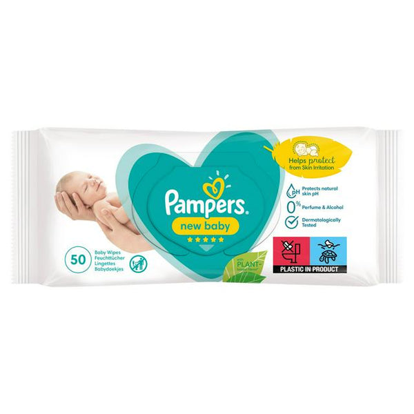 PAMPERS NEW BORN WIPES 50S