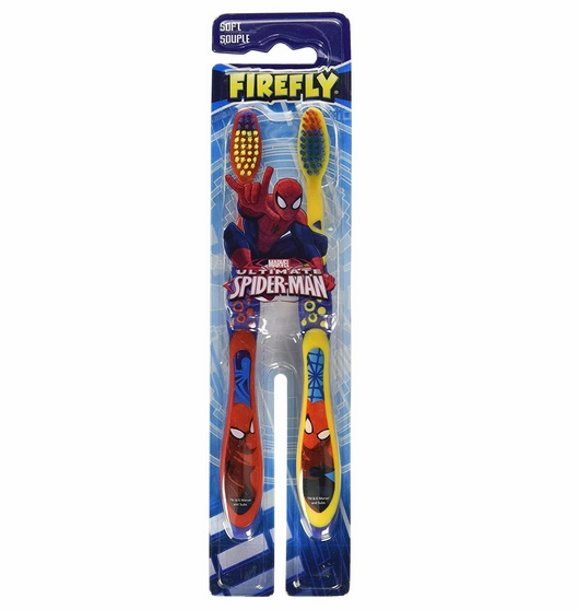 Firefly Spiderman Toothbrush, 2pieces