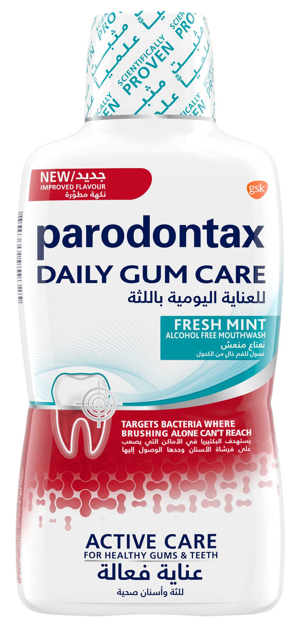 Parodontax Fresh Mint Mouthwash, 500ml