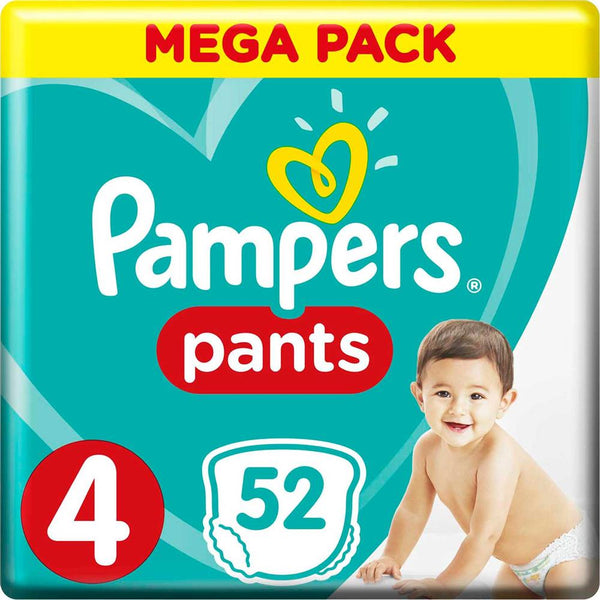 PAMPERS 4 PANT 52S