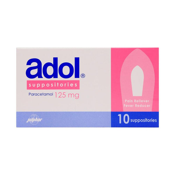 Adol 125mg Suppositories 10s