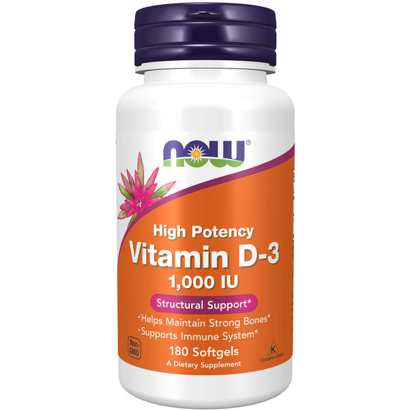 Now Vit D3-1000 Iu Softgel 180s