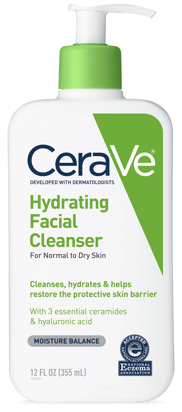 CeraVe Hydrating Facial Cleanser  Moisturizing Non-Foaming Face Wash