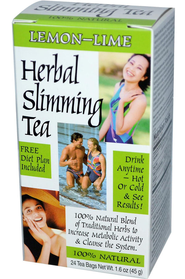 21St Century Vitamins Herbal Slimming Tea - Lemon Lime 24Bags