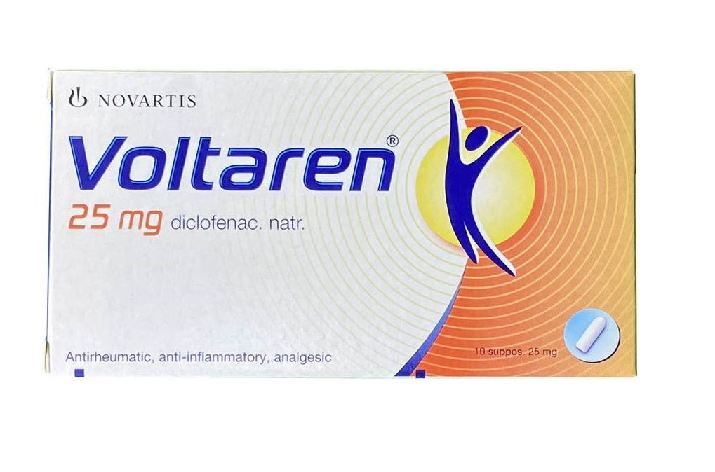 Voltaren 25mg Suppositories Capsules, 10 Capsules – zozopharmacy