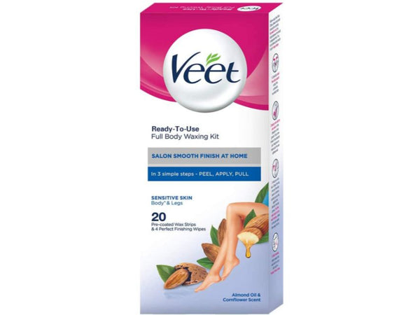 Veet Full Body Waxing Kit for sensitive skin 20 Strips pack