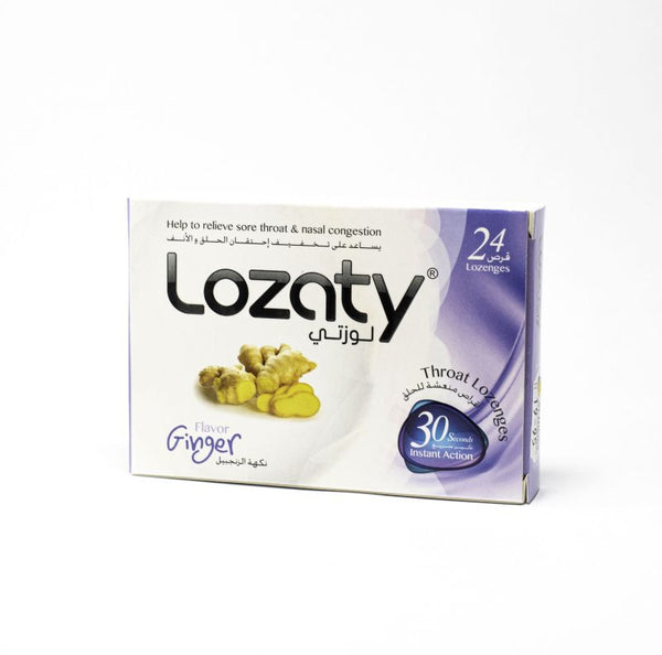 Lozaty Throat Lozenges Ginger 24's