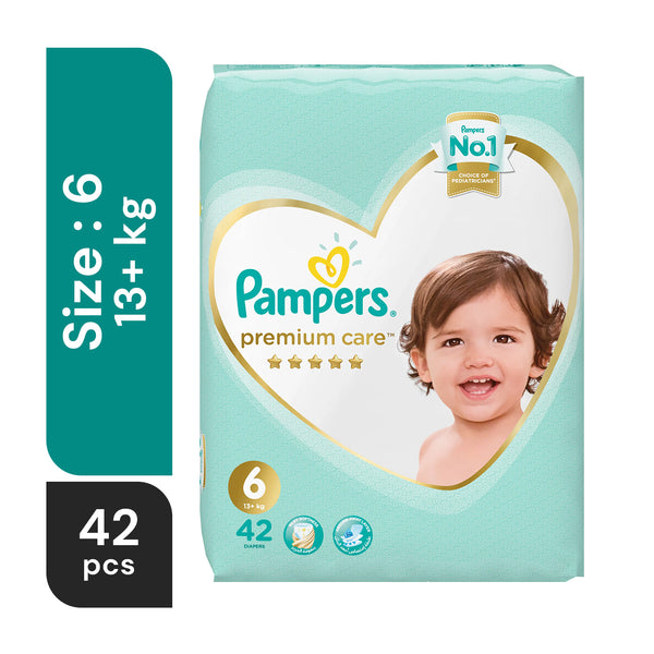 Pampers Premium Care Diapers Size 6 13+ Kg 42 Count