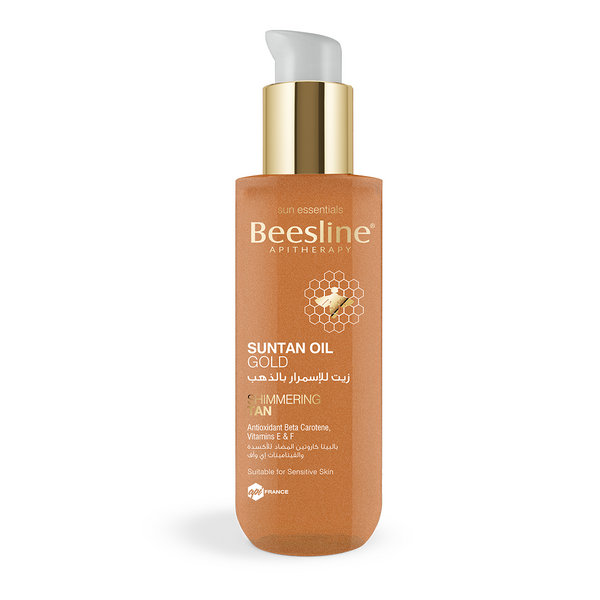 Beesline Suntan Oil Gold Shimmering Tan 200 ml