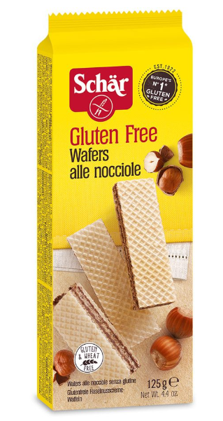 Schar Gluten Free Hazelnut Wafers 125  g