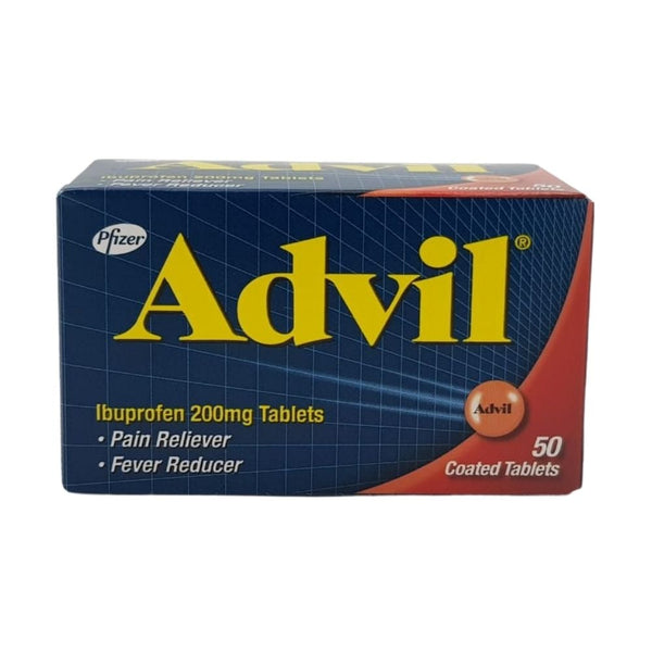 Advil 200 mg Coated Tablets 50's Bottle