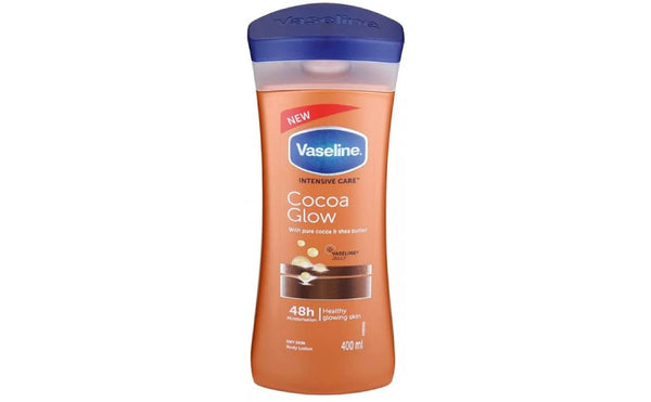 VASELINE COCOA BUTTER BODY LOTION 2X400ML 15%
