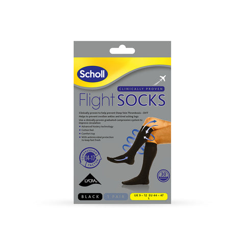 SCHOLL FLIGHT SOCKS  BLACK 6-9