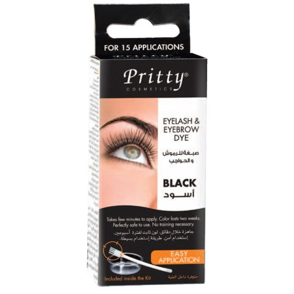 PRITTY EYELASH EYEBROW BLACK DYE KIT