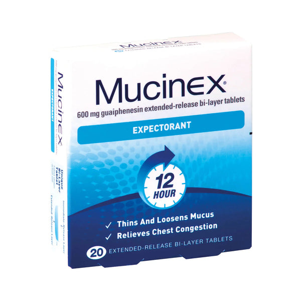 Mucinex 600mg Expectorent Tab 20s