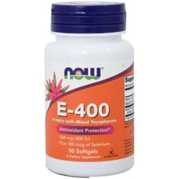 Now Vitamin E 400 Selenium Softgels 30s